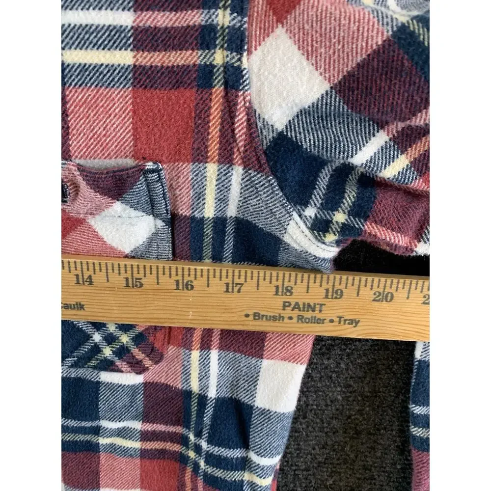 True Religion Men’s Shirt Button Front Flannel Multicolored Plaid Size XS